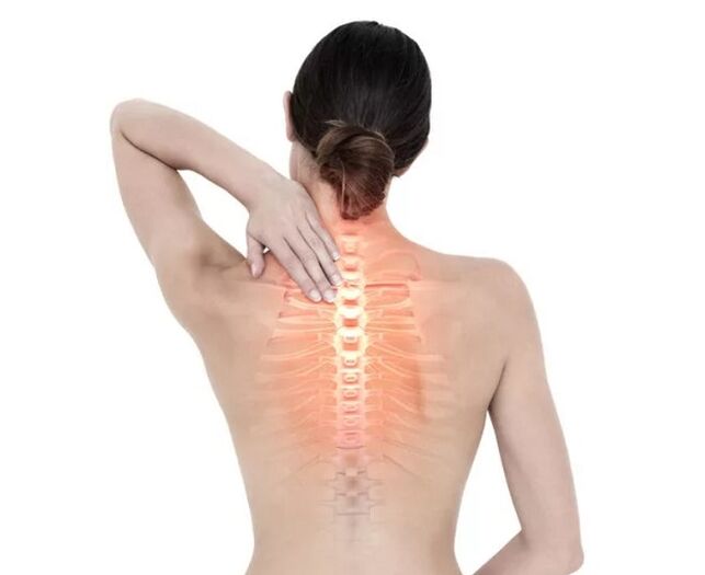 bol u torakalnoj kralježnici s osteohondrozom